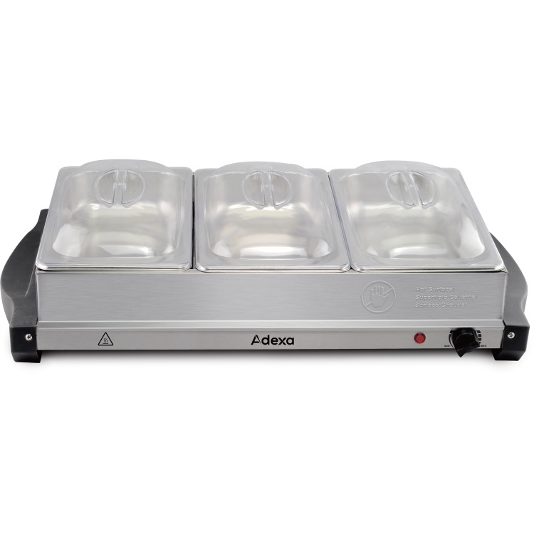 Pan Buffet Server 3x2.5 litre Stainless steel - CEBSW320