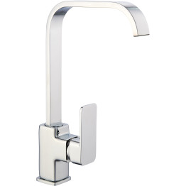 Basin Mixer Tap with Stainless Steel Spout Single Lever Chrome - CE70248001