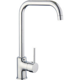 Basin Mixer Tap with Stainless Steel Spout Single Lever Chrome - CE70000058