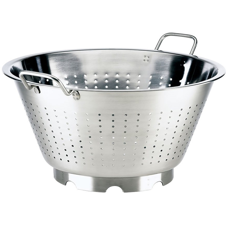 Heavy Duty Double Handed Colander Bowl 10L Stainless Steel - CECL3620
