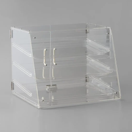 3 Tier Acrylic Bakery Display Case with Rear Doors - CEDETDTBC10903
