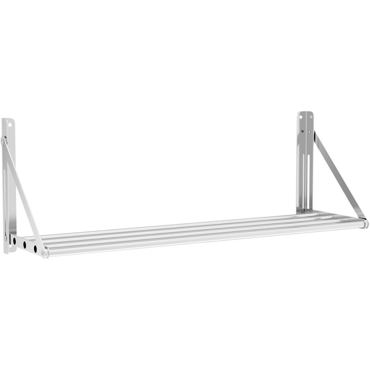 Tube Style Foldable Wall Shelf Stainless Steel 800mm - CE331002