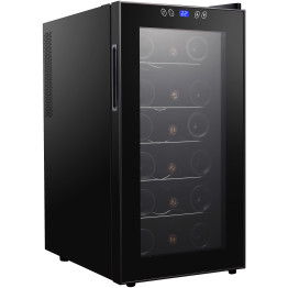 Professional Glass Front Wine Cooler 50 Litres Black - CECW52FD