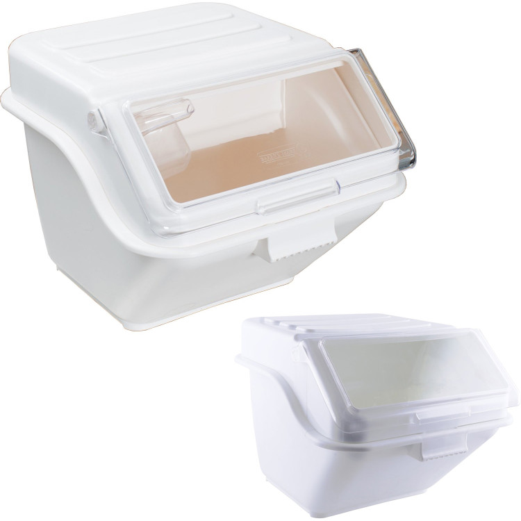 Ingredient Bin Combo 10 & 48 litres Transparent lid - CEBCOMB1