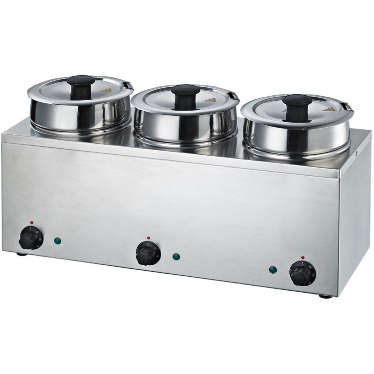 Bain Marie 3 Hot pots 3x3.5 litres - CEBMP43