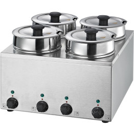 Bain Marie 4 Hot pots 4x3.5 litres - CEBMP44