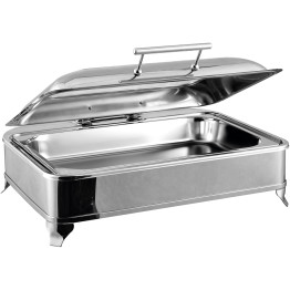 Chafing Dish Electric heating GN1/1 Glass lid Stainless steel 9 litres - CEAD1102