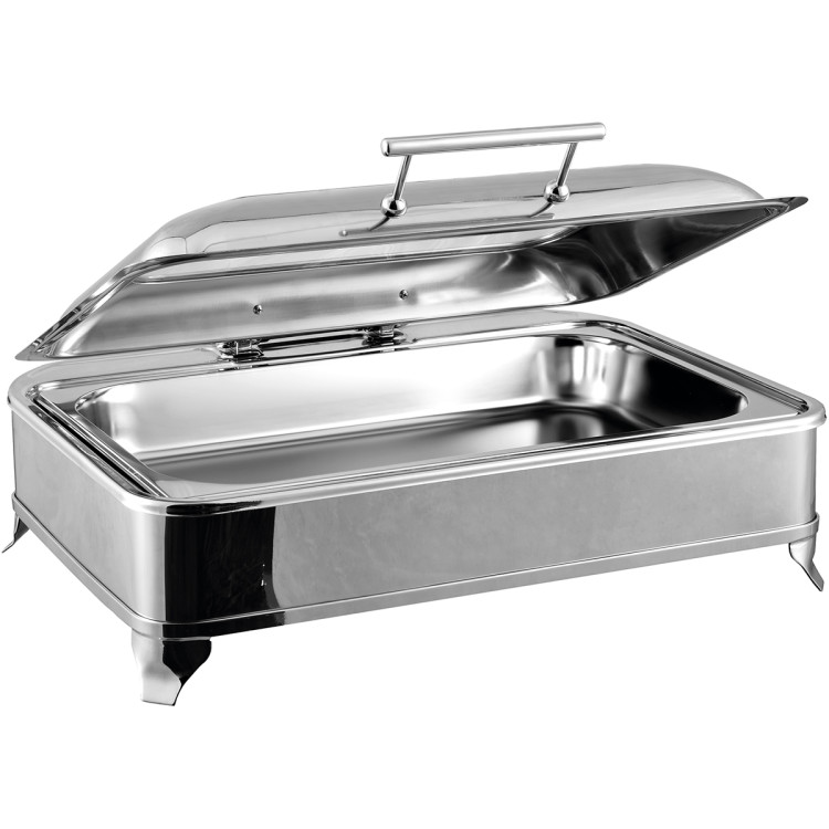 Chafing Dish Electric heating GN1/1 Glass lid Stainless steel 9 litres - CEAD1102