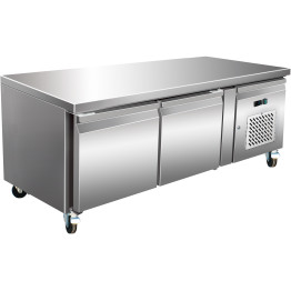 Professional Low Refrigerated Counter / Chef Base 2 doors 1360x700x650mm - CEBASE21