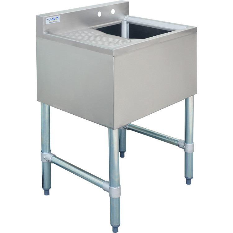 Commercial Bar sink 1 bowl Right 643x477x838mm - CEBAR1B24L