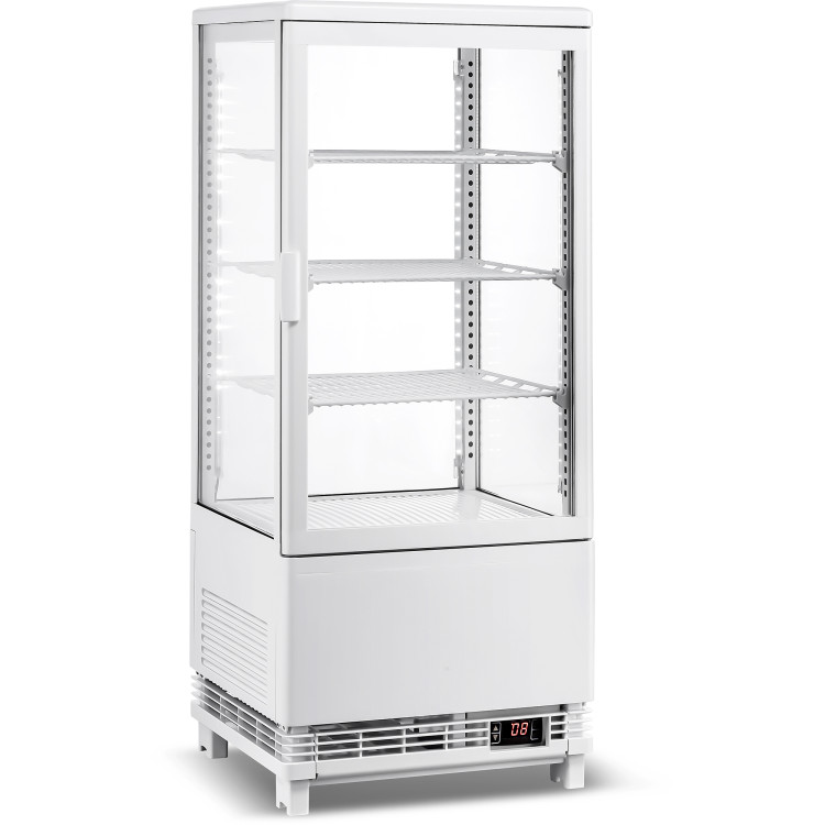 Countertop Display Fridge 78 litres 3 shelves White 1 flat door - CECL78W