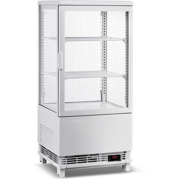 Countertop Display Fridge 58 litres 2 shelves White 1 flat door - CECL58W