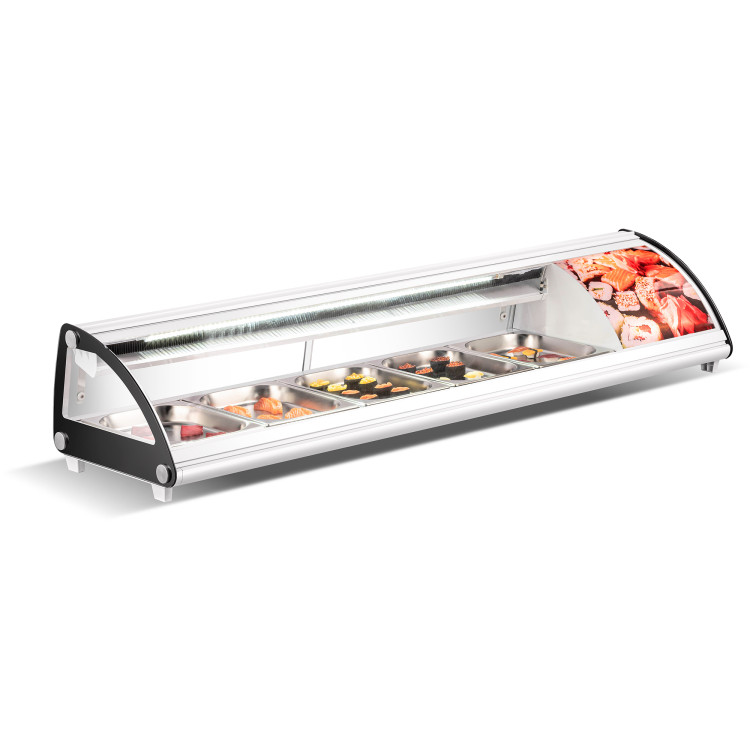 Commercial Refrigerator Sushi & Tapas Showcase 4xGN1/3 White - CECS43W