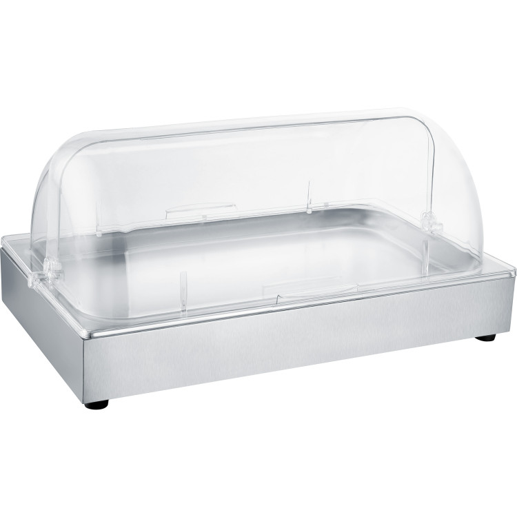 Stainless steel GN1/1 Food Display PP Cover 530x350x240mm - CEDTC1131