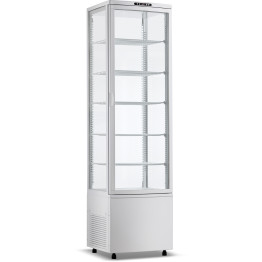 Upright Display Fridge 288 litres 5 shelves White 1 flat door - CECL288W
