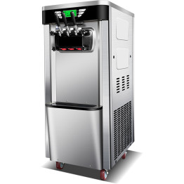 Three Flavour Soft Serve Ice Cream & Frozen Yoghurt Machine with Air Pump Function 18-20L/H - CEBJH219CE