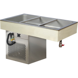 B GRADE Cold buffet Drop-in 3xGN1/1 1040x590mm - CSG3