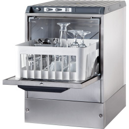 Commercial Glasswasher 800-1000 glasses/hour 350mm basket Gravity drain 13A - CaterEq CE3500ST