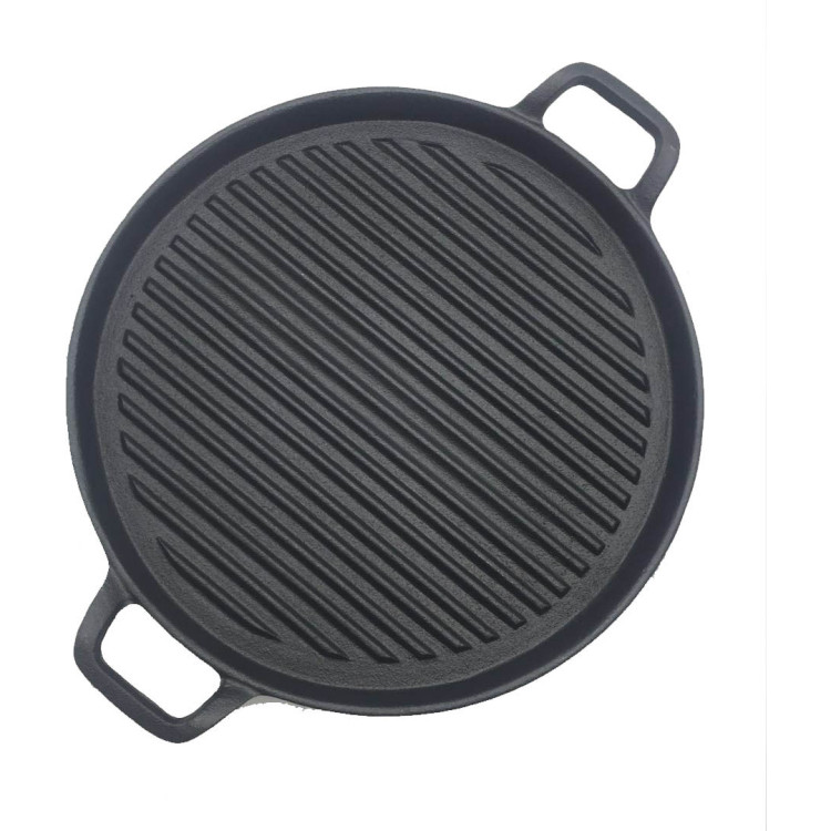 Premium Round 12" Cast Iron Skillet Pan- CECF33003
