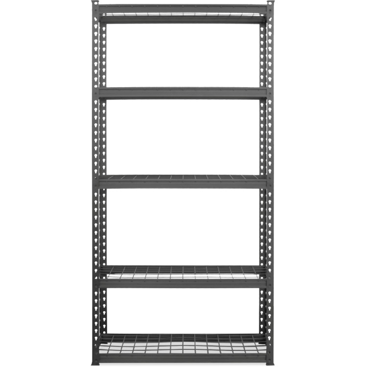 Commercial Boltless Wire Shelving Unit 5 Tier 120kg 900x300x1830mm Black - CE5TMWS903018