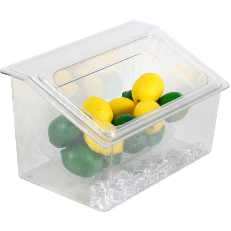 Chilled Condiment Holder including 1xGN1/3-150mm container with lid Plastic - CECHP04BD