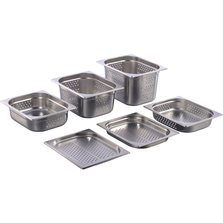 Stainless steel Gastronorm Pan Perforated GN1/2 Depth 20mm - CE81220P