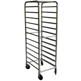 Rack/Tray/Pan Trolley Aluminium for 660x460mm sheet pan 12 tier - CEALRK12