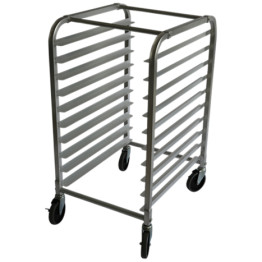Rack/Tray/Pan Trolley Aluminium for 660x460mm sheet pan 10 tier - CEALRK10