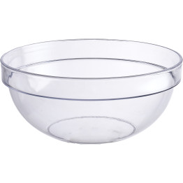 Acrylic Salad Bowl 17cm Clear - CEAC17