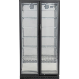 Back bar cooler Double Hinged Door 500 litres Black - CEBC500G
