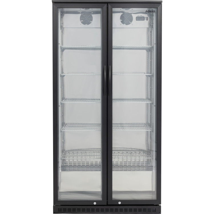 Back bar cooler Double Hinged Door 500 litres Black - CEBC500G