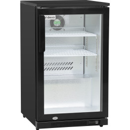 Back bar cooler 1 hinged door 100 litres Black - CEBBC1