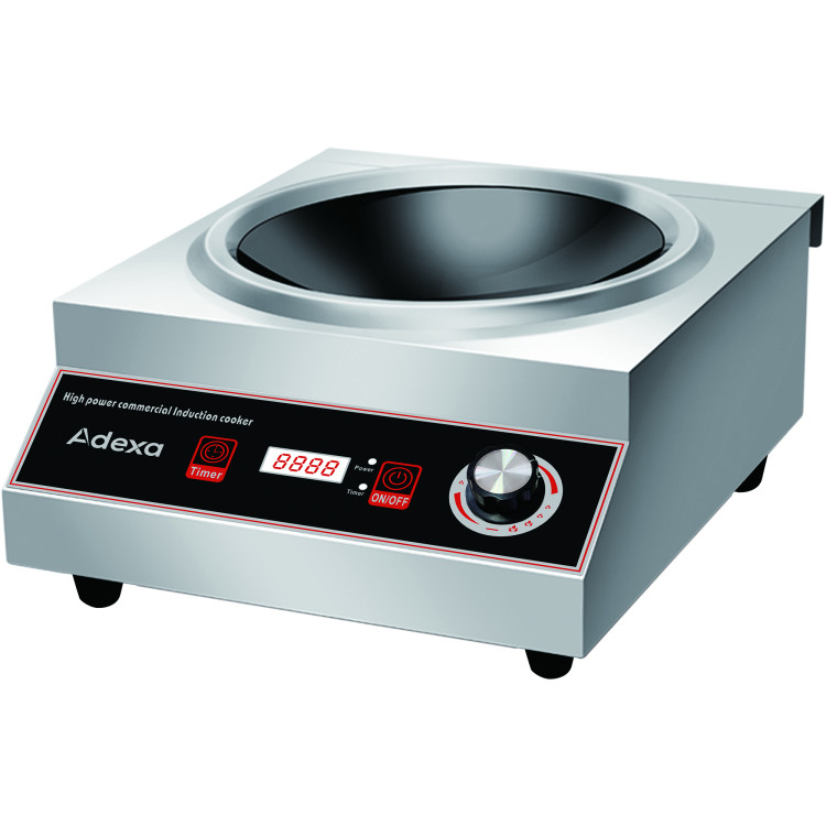 Commercial Wok Induction Cooker 2800W Push Button & Knob Control - CEC05DA