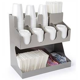 Stainless Steel 2 Tier Cup Holder / Dispenser Φ100mm Cups 7 Stacks - CE62006