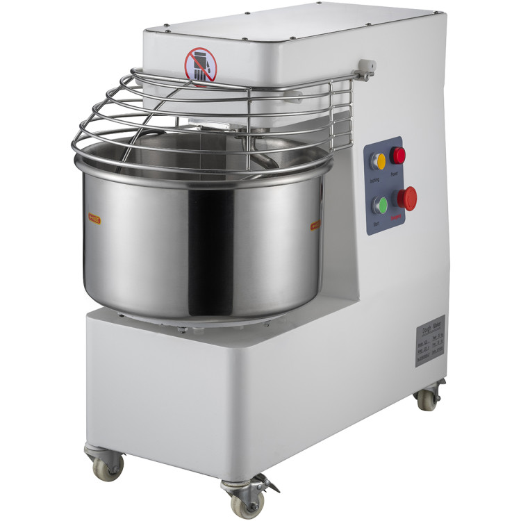 Professional Spiral Dough Mixer 40 litres Liftable head Fixed bowl 1 speed 230V/1 phase - CEQJHA40B