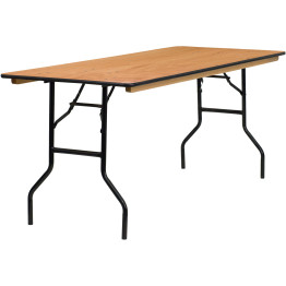 Folding Banquet Catering Table 6ft Plywood 1830x760x760mm - CEAX220