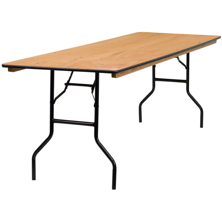 Folding Banquet Catering Table 8ft Plywood 2430x760x760mm - CEAX222