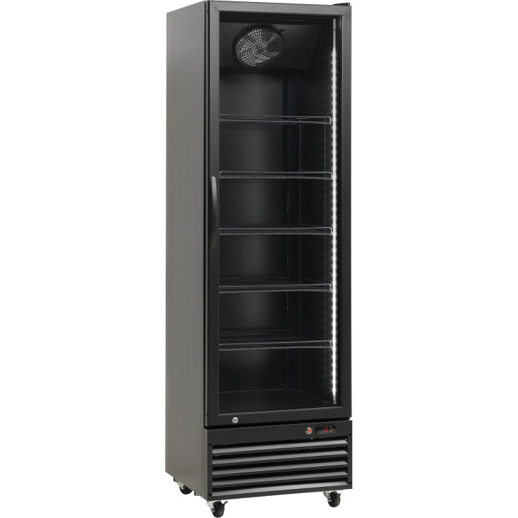 Commercial Display Refrigerator with Glass door 400 litres Black - CEBLG4001M