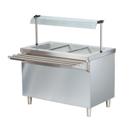 Professional Bain Marie with Open Cupboard 3xGN1/1 - CEBTEB711FN