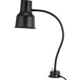 Commercial Single Arm Food warmer 1 heating lamp 250W Black 755mm - CEBW01A24