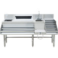 Commercial Stainless Steel Cocktail Station with Backsplash 5 Tier Bottle Display 1675x760x760mm - CECCS6612LD