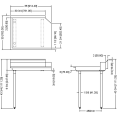 Commercial Stainless steel Pass Through Dishwasher Table Left 914mm Width - CECDT36L