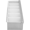 Garnish Tray / Condiment Dispenser with Lid 6 compartments Stainless steel & Plastic - CECHB06