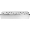 Commercial Condiment Holder including 6xGN1/6-150mm pans & Lids - CECHD06AD