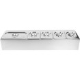 Commercial Condiment Holder including 4xGN1/6-150mm & 1xGN1/3-150mm pans & lids - CECHD06AD2