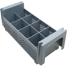 Cutlery insert basket 8 compartments 195 x 450 x 185mm - CECKB8