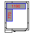Freezer room with Freezing unit 1800x1500x2010mm Volume 4.1m3 - FR1815201