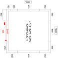 Cold room with Cooling unit 1800x1800x2010mm Volume 5.0m3 - CR1818201