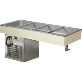 Commercial Cold buffet Drop-in 4xGN1/1 1434x620x650mm - CECSG4