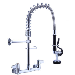 Pre Rinse Spray Unit Wall mount Double inlet Height 500mm Stainless steel - CEEQ7802A